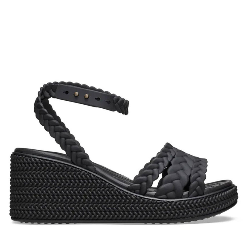 Crocs Brooklyn Woven Ankle Strap Wedge