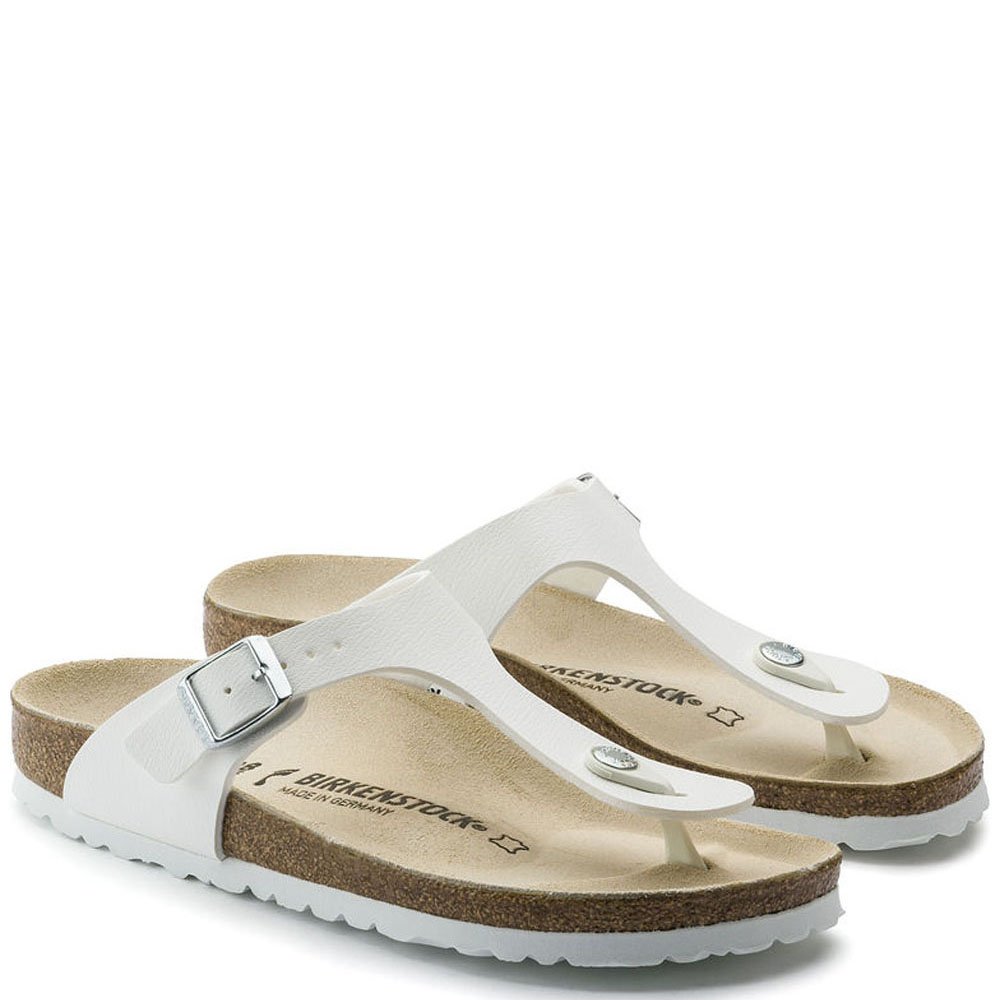 white birkenstocks gizeh