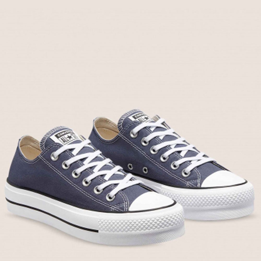 converse navy platform